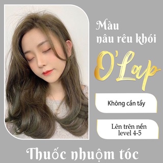 Thuốc nhuộm tóc nâu rêu khói không tẩy tại nhà chính hãng OLAP OL14