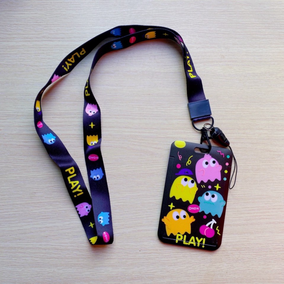 Dây đeo thẻ học sinh có hình ngộ ngĩnh siêu sinh, dây đeo thẻ họa tiết đáng yêu giá rẻ cực bền