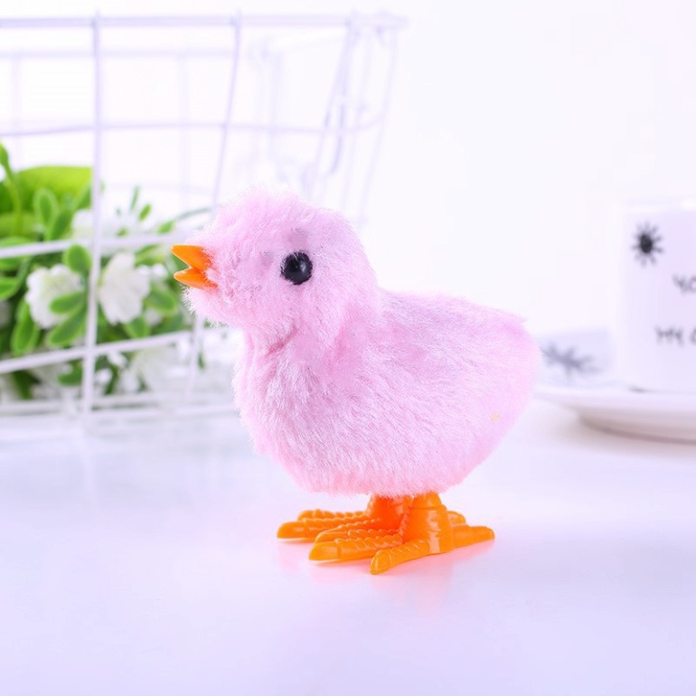 Đồ chơi gà con vặn cót nhảy lon ton - Gà nhảy dây cót vui nhộn (MB.015)