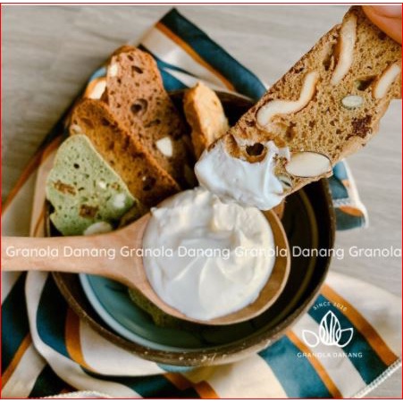 Bánh ăn kiêng Biscotti hũ 250gr nguyên cám hỗ trợ giảm cân cho người tiểu đường, keto, das, e