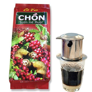 [ ĐỪNG BỎ QUA CƠ HỘI THƯỞNG THỨC ] Cà phê pha Phin truyền thống Chồn Buôn Mê Thuộc của công ty Cao Đại Nguyên 500gr.