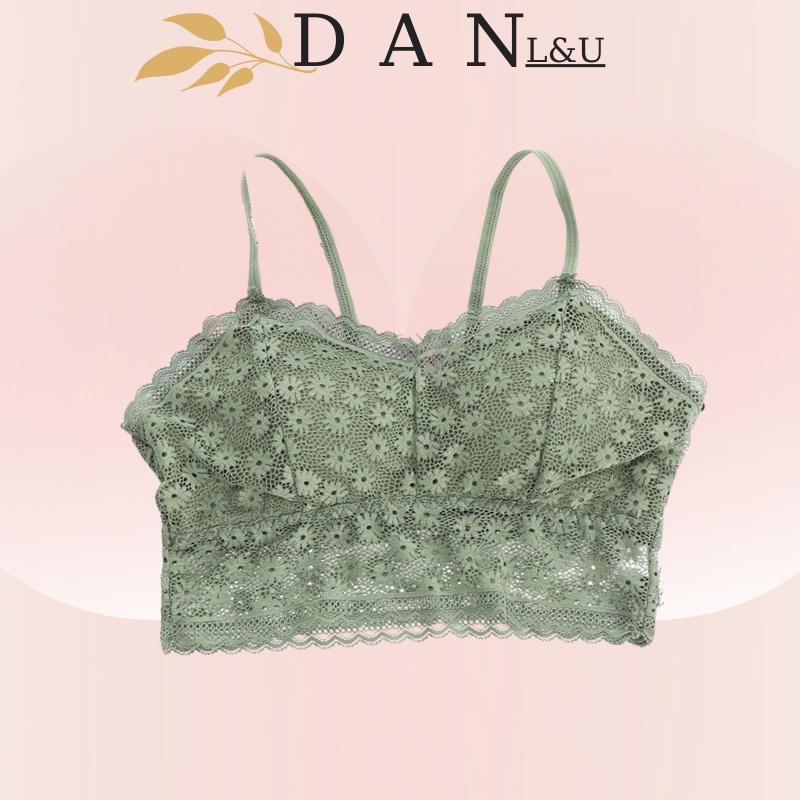 Áo Ngực Phối Ren Mút Mỏng Mềm Mịn Thoải Mái DAN L&amp;U 2039