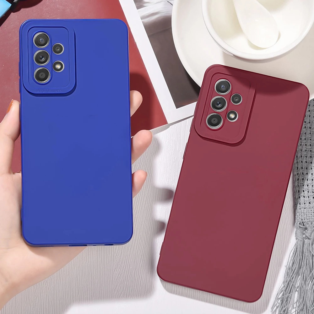 Ốp Điện Thoại Silicon Bảo Vệ Ống Kính Máy Ảnh Cho Samsung Galaxy A03s A02s A21s A02 A12 A22 A32 A52 A52s A72 4G 5G