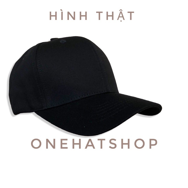 Nón lưỡi trai trơn đen - Fom nón Baseball cap - Vải Mịn thoáng mát - chất lượng cao - rất đẹp