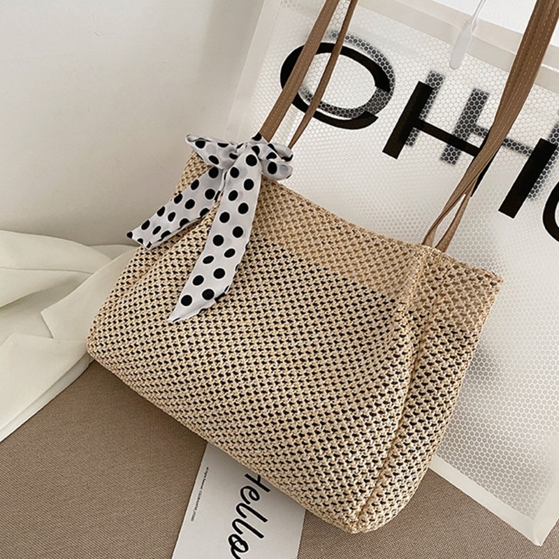 Túi Xách Đan Lát Hình Vuông Cỡ Lớn Thời Trang Mùa Hè Cho Nữ