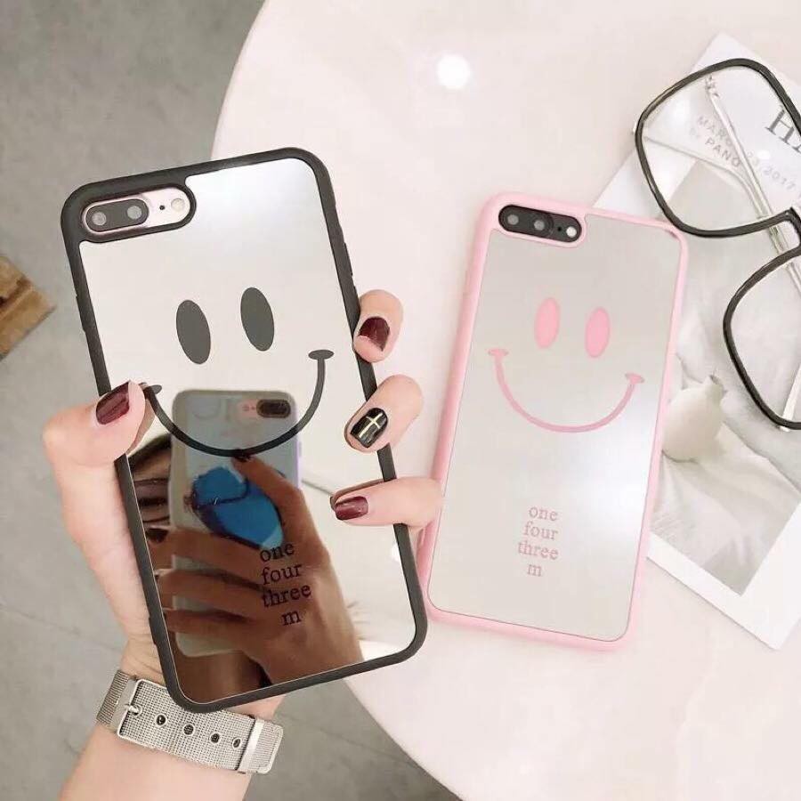 Ốp mặ cười tráng gương cho iphone