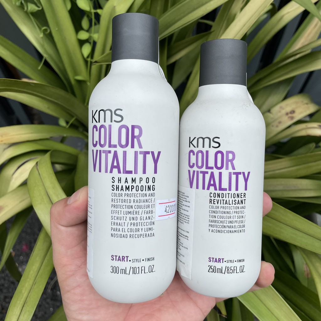 Dầu gội xả dưỡng màu tóc nhuộm KMS COLORVITALITY 300ml/250ml