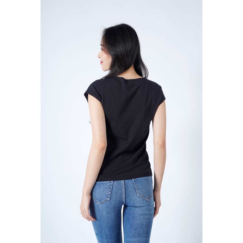 Áo Thun Nữ Tay Con Trơn Form Regular - Routine 10S21TSHW005
