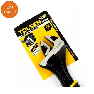 Mỏ lết cán nhựa công nghiệp 6''/150mm tolsen 15308