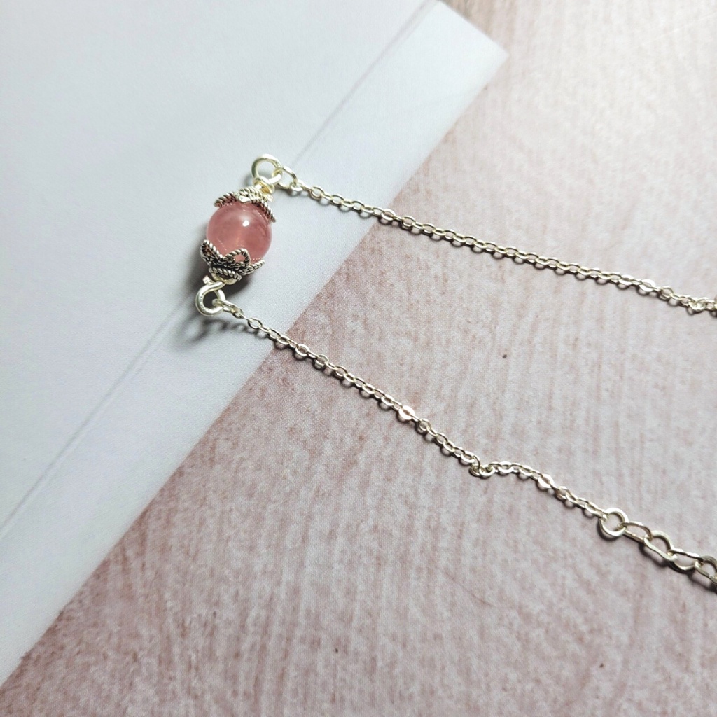 Vòng tay TA hồng xích tròn