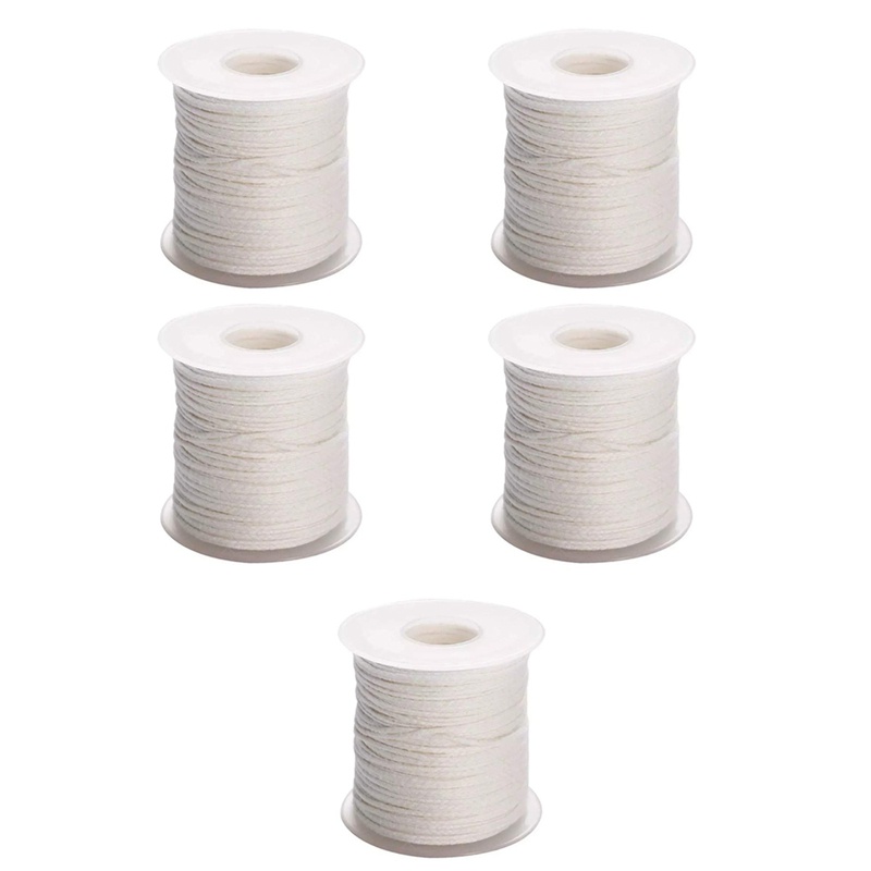 Cuộn 200 Dây Bấc Cotton 61M Chuyên Dụng Cho Tự Làm Nến Không Khói