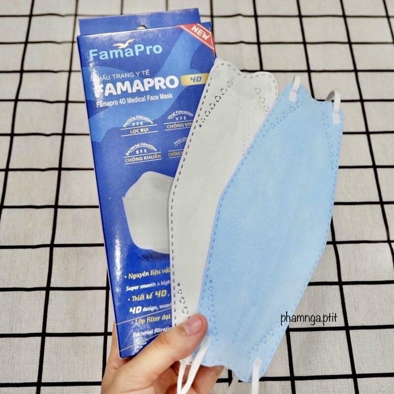 Khẩu Trang 4D FAMAPRO 4D Hộp 10/Cái (Màu Ngẫu Nhiên)