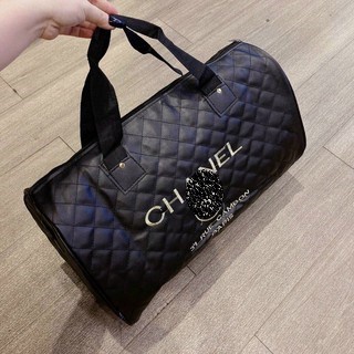 túi trống du lịch trần trám thêu chữ size 45cm