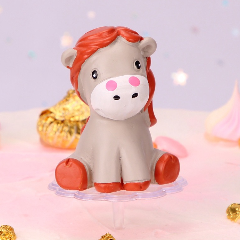 trang trí sinh nhật bánh kem [FREESHIP❤️] bộ 12 con giáp nhựa đẹp