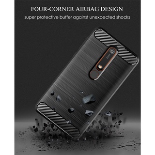Ốp Lưng Sợi Carbon Cho Nokia 6.1