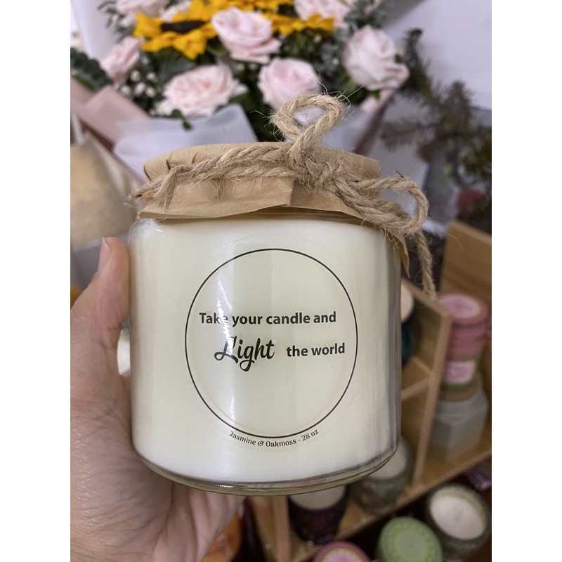 [SỈ INBOX - Nến thơm VNXK] Nến thơm tinh dầu cao cấp Aldi Mỹ - Sáp đậu nành - Soy wax scented candle made in Vietnam