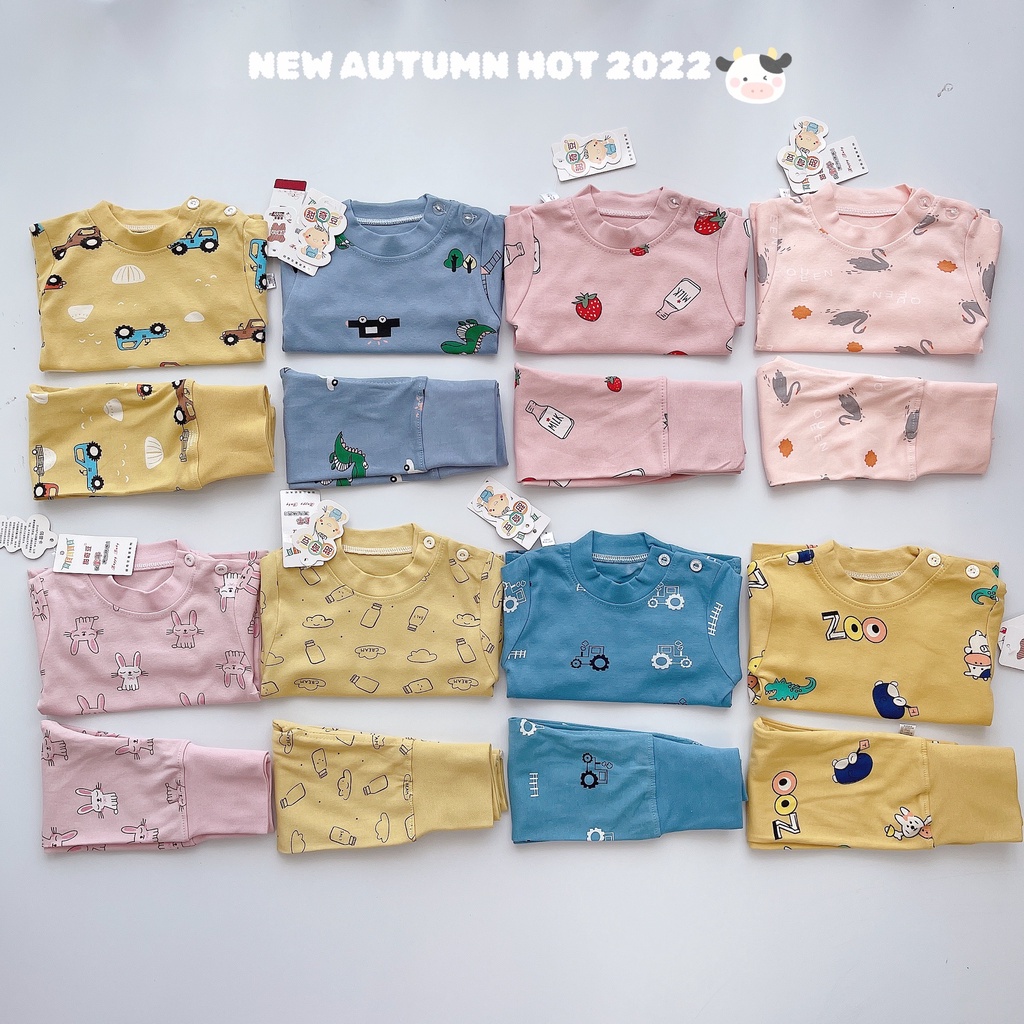 BỘ COTTON NỈ CẠP CAO TQXK COTTON GIỮ ẤM CHO BÉ