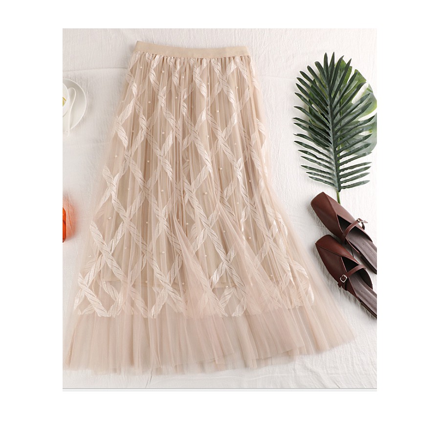 Chân váy ren Tutu ren thừng sang trọng hàng cao cấp VAY20 Free size