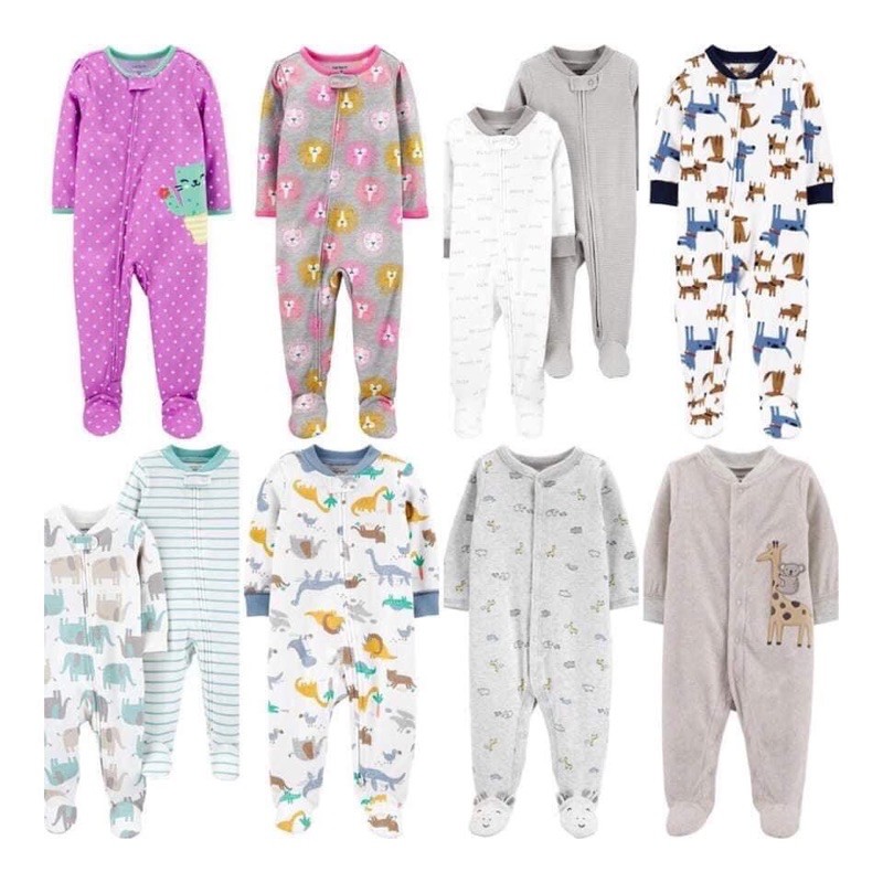 Body nỉ liền thân sleepsuit Carter’s xuất dư xịn cho bé