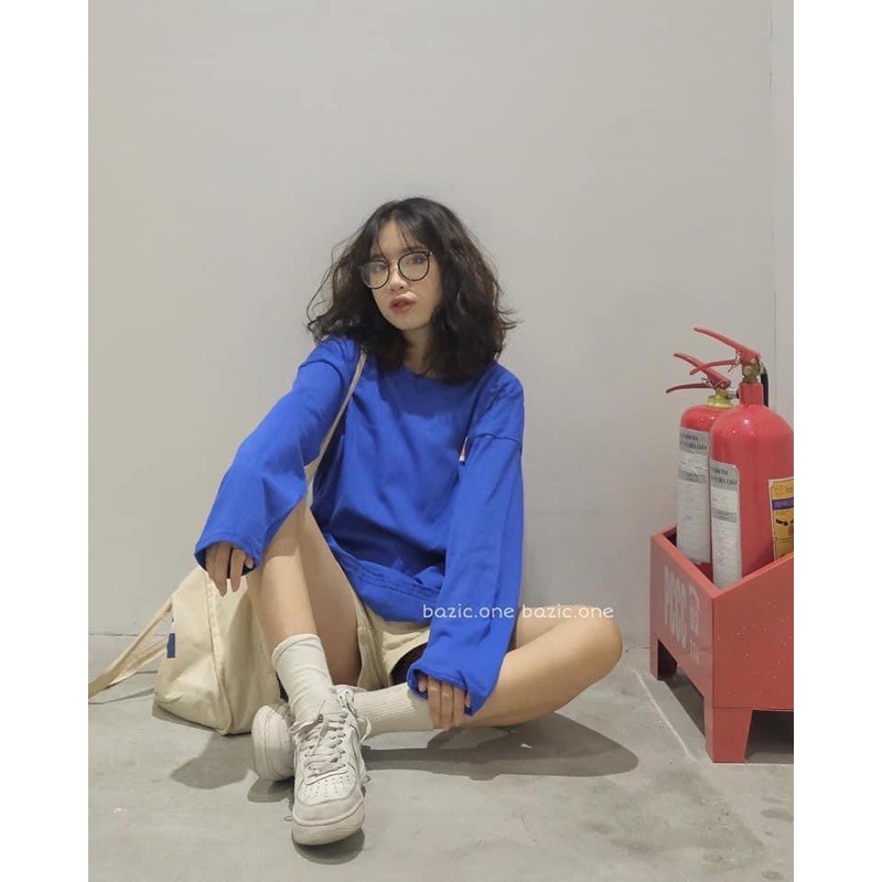Áo Thun Tag Ngực Unisex Dáng rộng