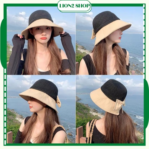Mũ vành rộng, nón cói đi biển chống nắng nữ