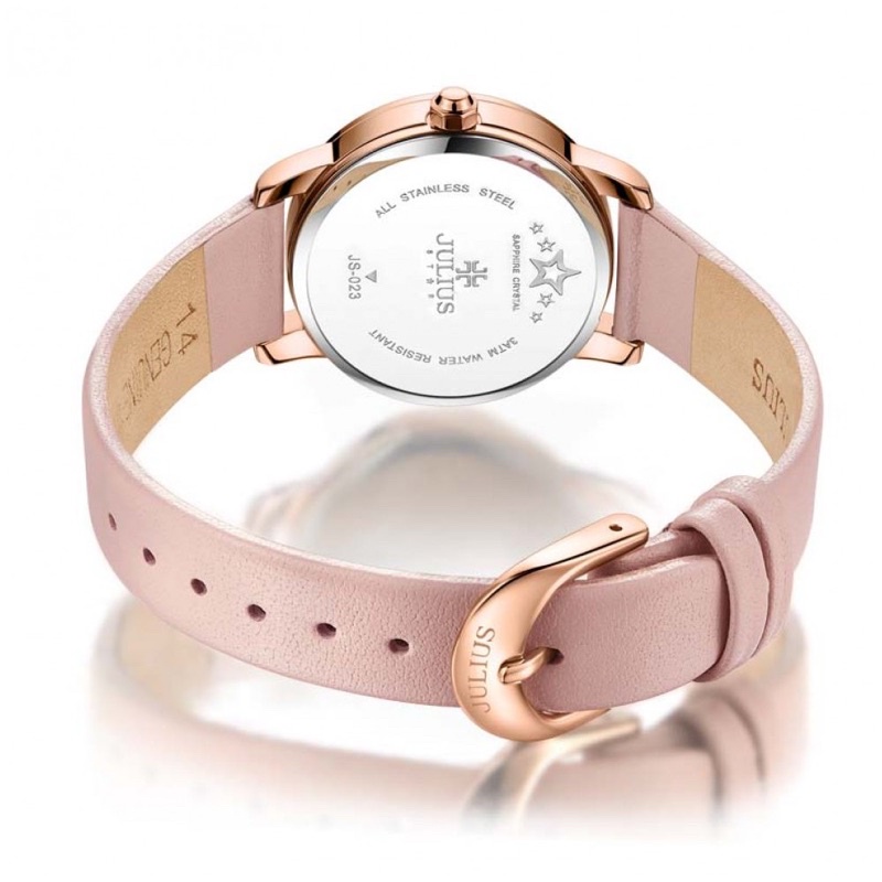 Dây da đồng hồ Size 14 Julius Star Js023 | Julius Official