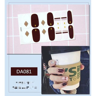 Sticker dán móng tay hình trái tim dễ thương