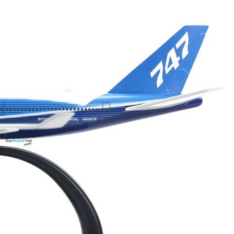 Mô hình máy bay Intercontinental Boeing B747 20cm Everfly Blue