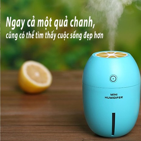 Máy Tạo Độ Ẩm Phun Sương MINI HUMIDIFIER Cao Cấp TẶNG KÈM 1 ĐẦU LỌC Làm Mát Văn Phòng Khuếch Tán Tinh Dầu Có Đèn Sáng