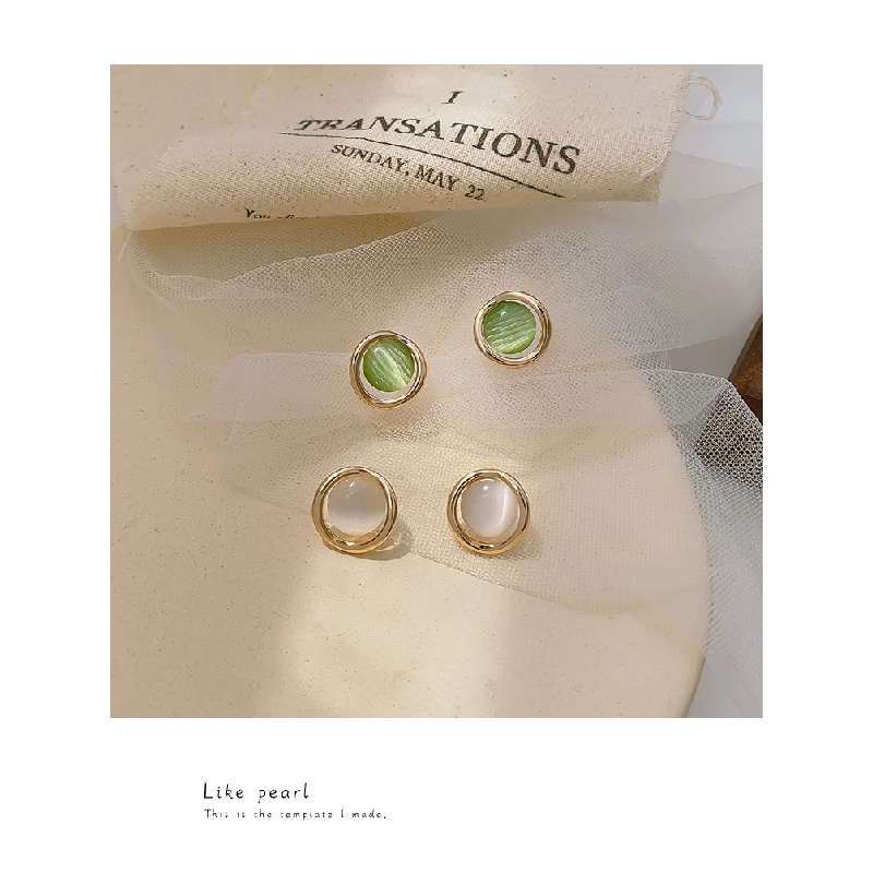 Opalstoneearstudssimpleands Phong Cách