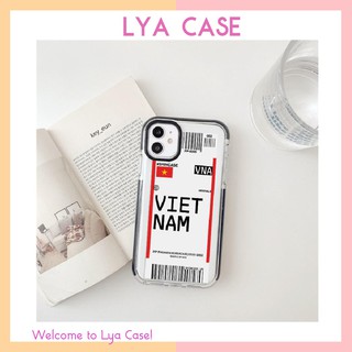 Ốp lưng Iphone vé máy bay Việt Nam siêu chất cho 6/6s/6sPlus/7/7 Plus/8/8 Plus/X/Xs/Xs Max/11/ 11ProMax