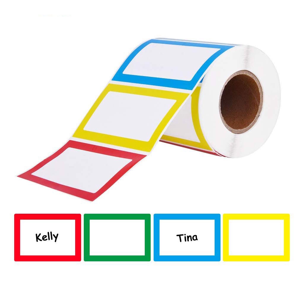 LETTER 150Pcs/Roll Packaging Seals Color Blank Mark Special Tag Name Labels