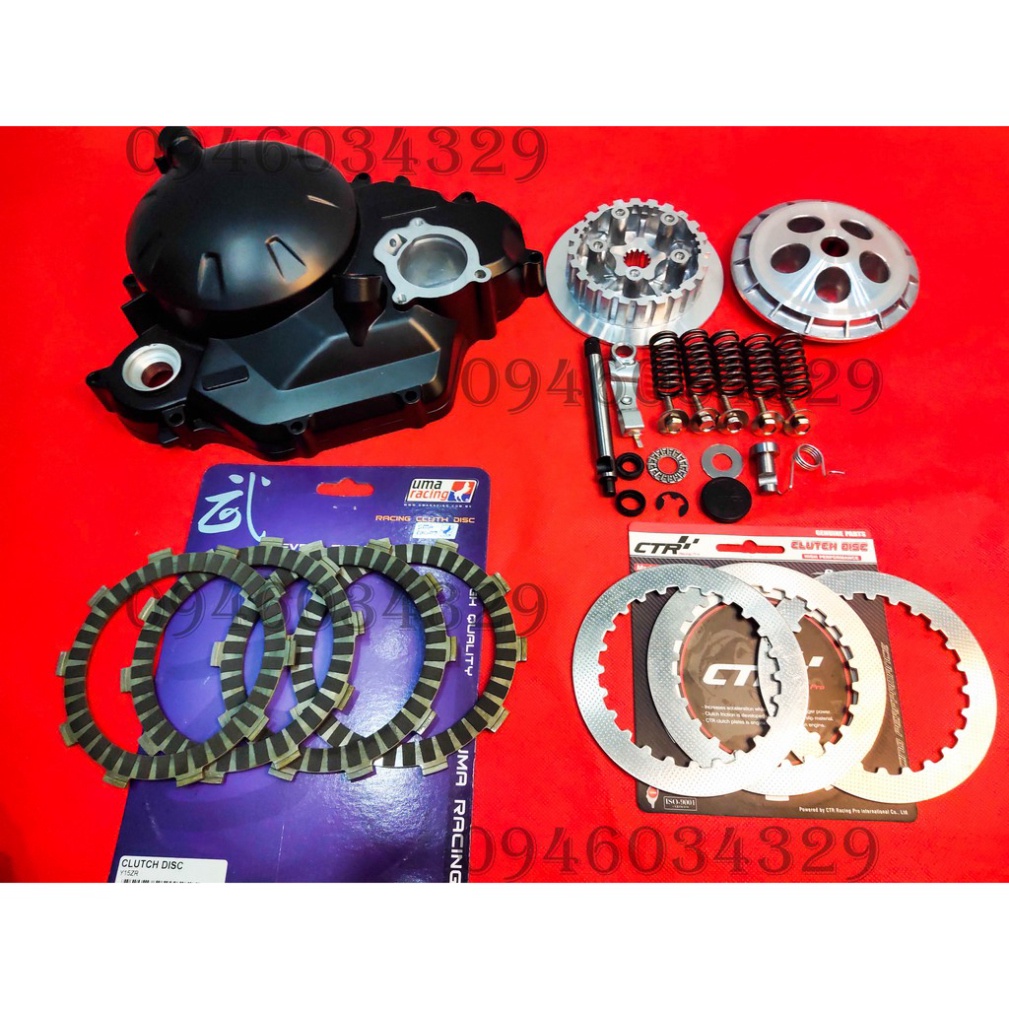 BỘ LỐC NỒI LÊN CÔN TAY EXCITER 150 SUMRACING KẾT HỢP LÁ NHÔM CTR VÀ BỐ UMA CHÍNH HÃNG