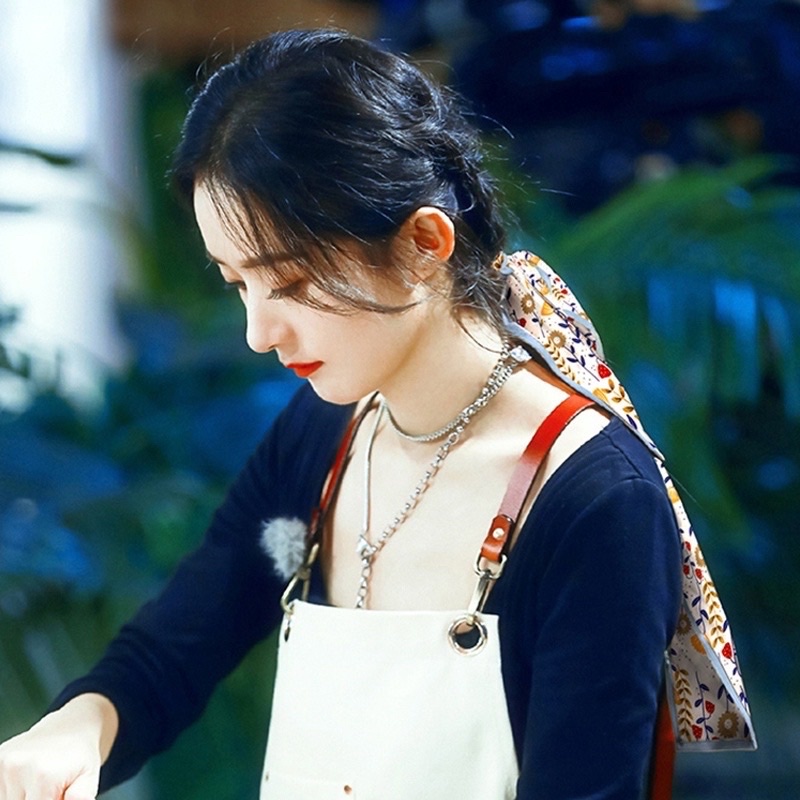 Băng đô cài tóc dài bằng lụa thời trang phong cách Hàn Quốc