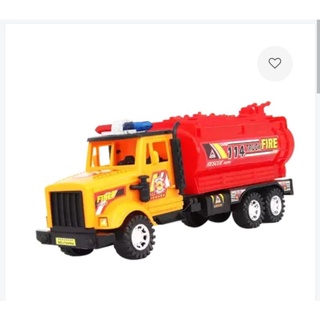 Đồ Chơi Mô Hình Xe Bồn Cứu Hỏa Chạy Bánh Đà Cho Bé