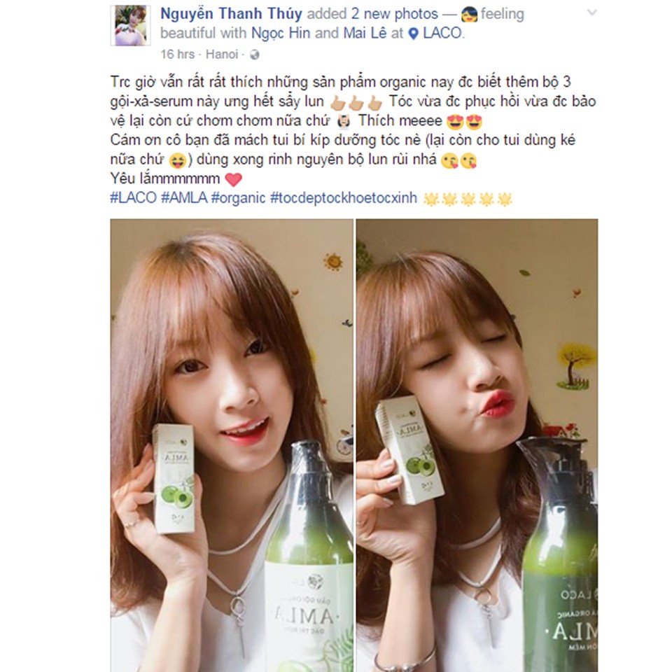 Bộ ba sản phẩm Dầu gội – Dầu xả – Serum Amla Laco chống rụng kích thích mọc tóc | BigBuy360 - bigbuy360.vn