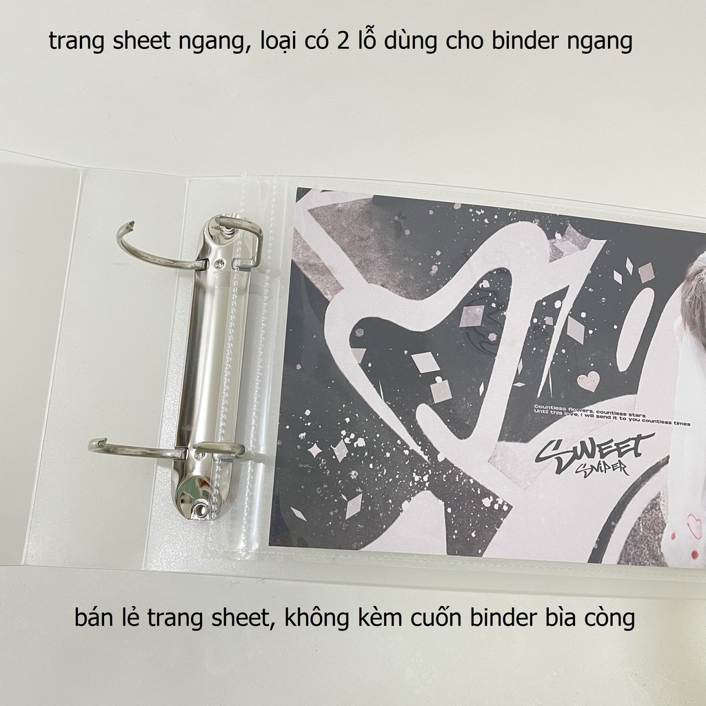 Trang sheet đựng slogan giấy size 45x15cm