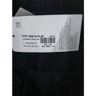 Quần legging nỉ bé gái Canifa