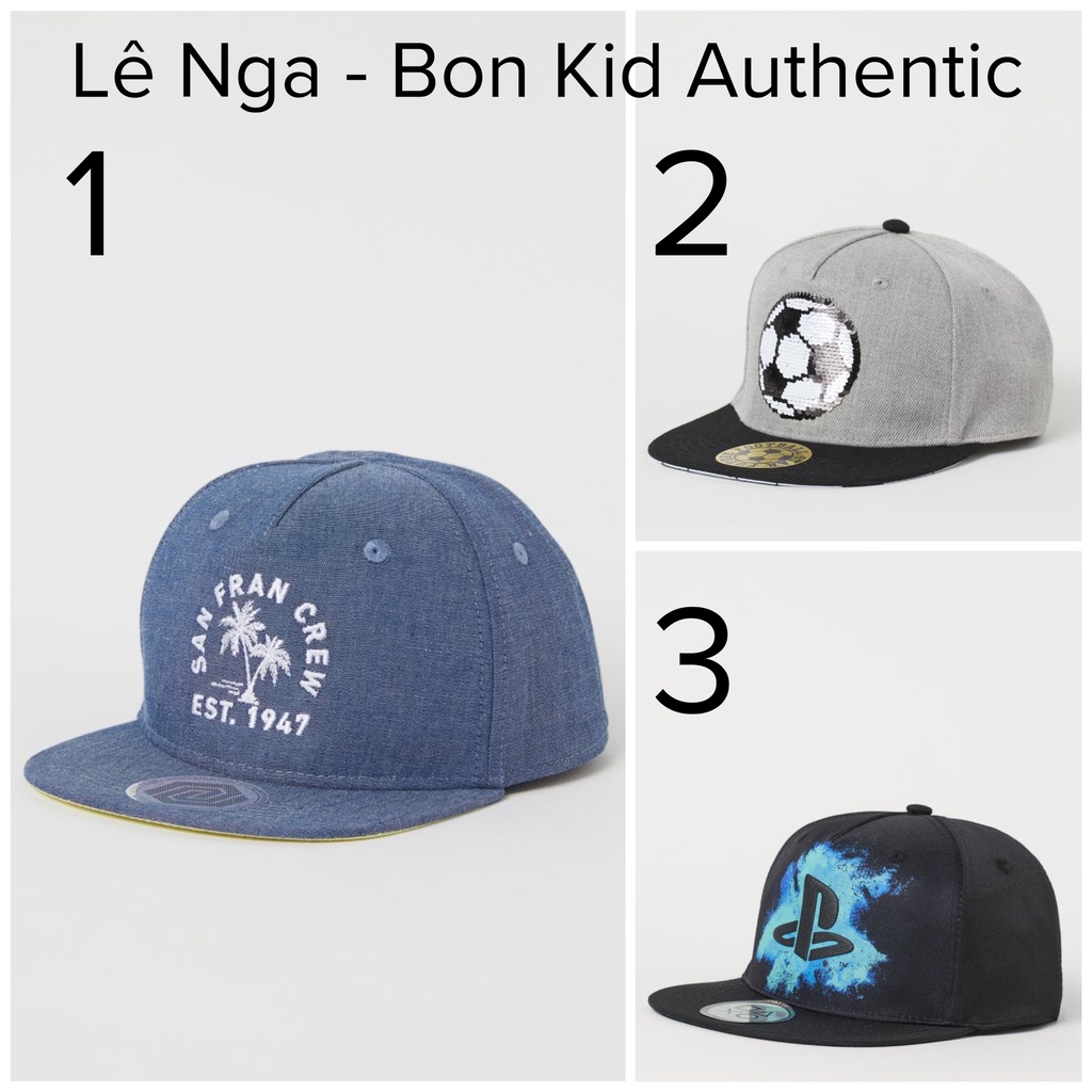 Mũ lẻ kids HM ES size từ 1.5 đến 8y