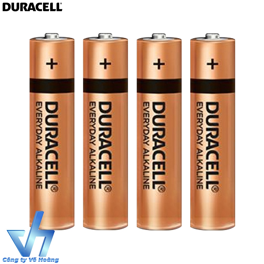 Vỉ 4 pin đũa AAA Duracell Alkaline Everyday chính hãng