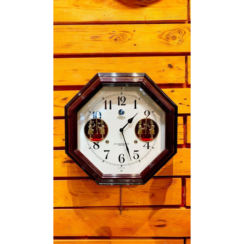 Đồng hồ treo tường Citizen Karakuri Nhật Bản Mã 1189