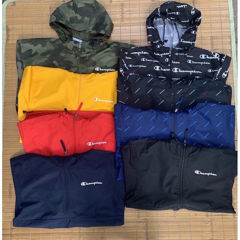 Áo khoác gió unisex Champ dư xịn khoá zip  BIGSIZE