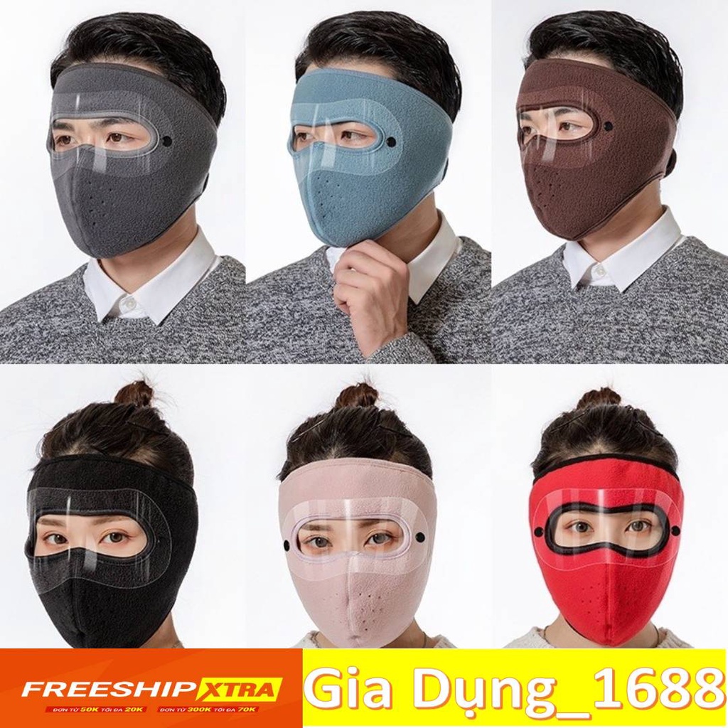 KHẨU TRANG LÓT NỈCAM KẾT CHUẨNKHẨU TRANG NINJA BẢO VỆ MẮT 2in1 CHỐNG GIÓ RÉT