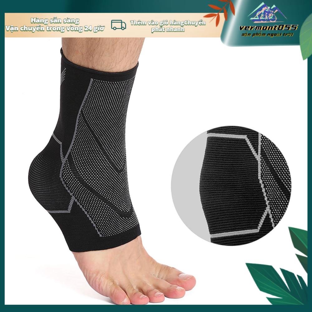 Vermont055 Nẹp mắt cá chân Nén đàn hồi Achilles Tendon Hỗ trợ tay áo để giảm sưng Plantar Fasciitis