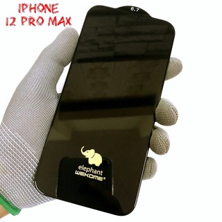 Miếng Dán Cường Lực iPhone 12 Pro Max Con Voi Elephant WK Cao Cấp Không Hộp