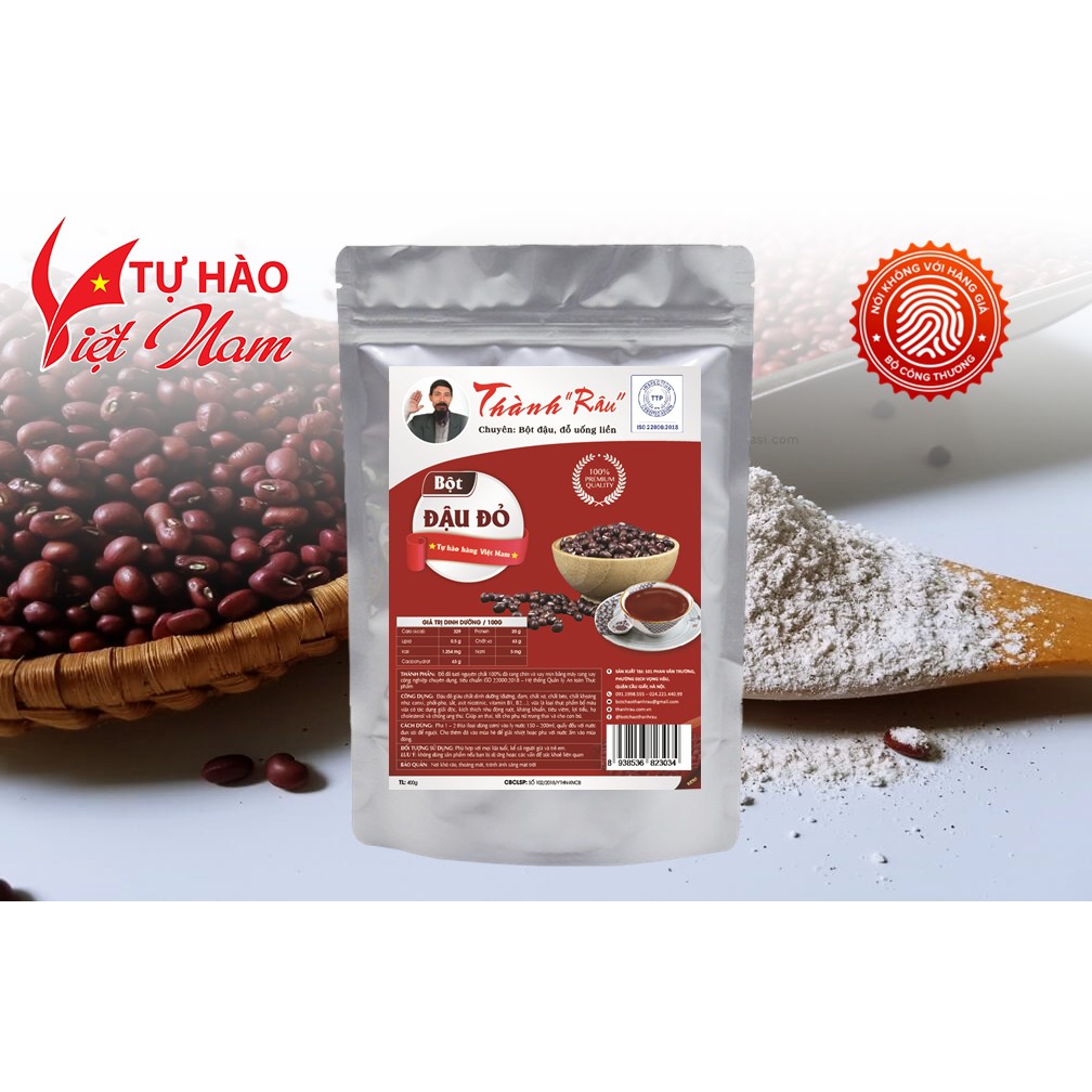 Bột Đậu Đỏ dinh dưỡng uống liền Thành Râu - 400g