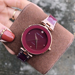 Đồng hồ nữ Anne Klein viền vàng đính pha lê