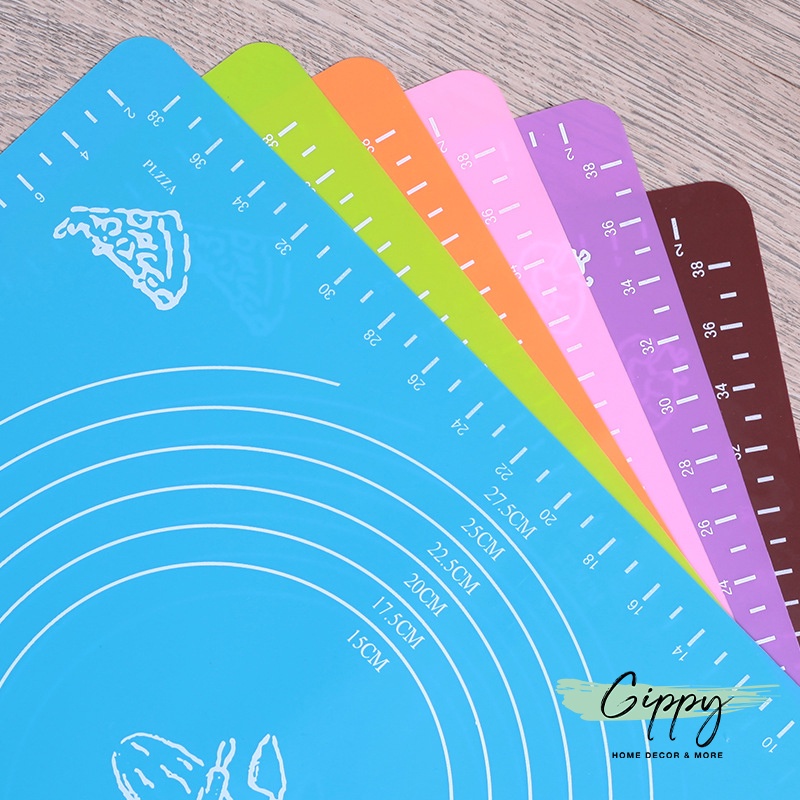 Thảm Silicon nhào bột chống dính, tấm silicon nhào bột tiện dụng làm bánh - Gippy Decor