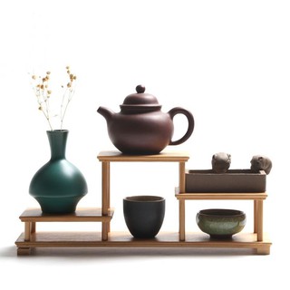 Kệ Gỗ Tre Trang Trí Nhiều Tầng