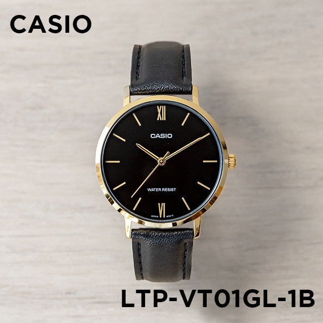 Đồng hồ nữ dây da Casio Standard chính hãng Anh Khuê LTP-VT01GL-1BUDF